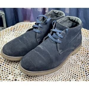 Alfani Mens Lancer Chukka Boot Size 7.5 M Navy Blue Suede Leather sku 3136